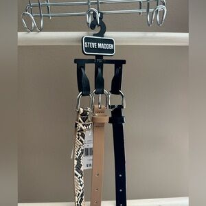 Steve Madden 3 pack belts - medium NWT